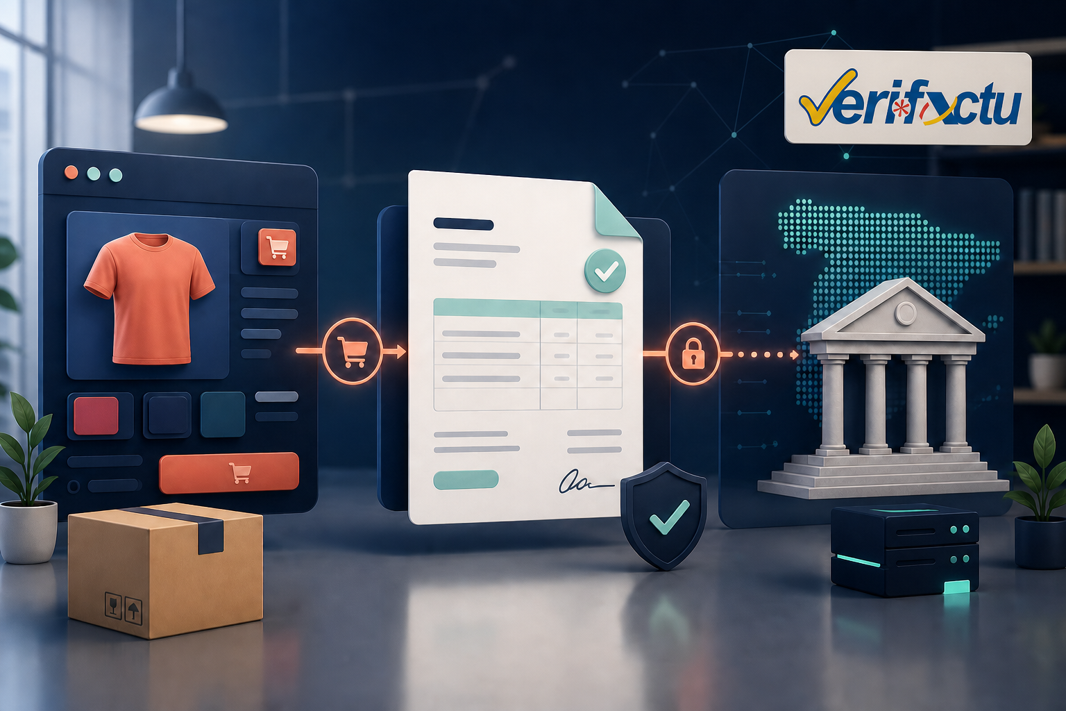 Comparativa de programas VeriFactu conectados con una tienda online